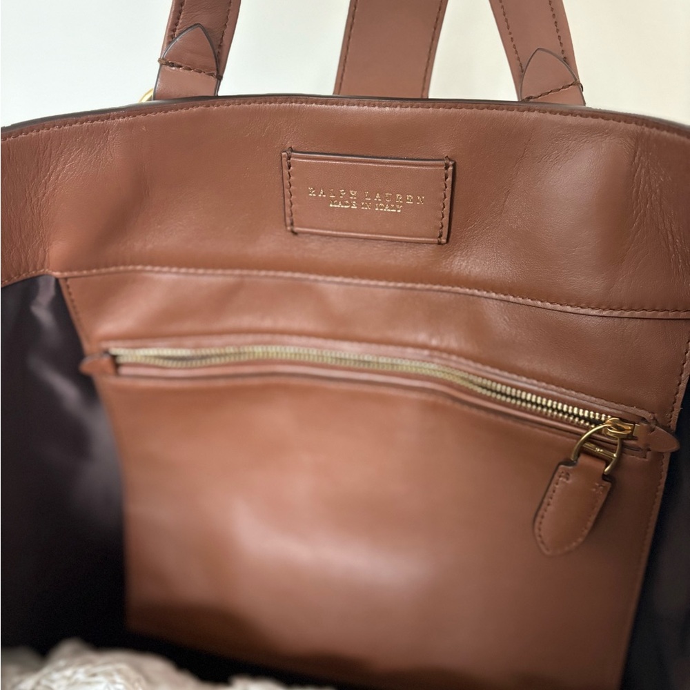 Ralph Lauren Purple Label Brown Leather Bag - Picture 11 of 16